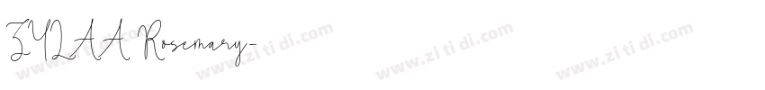 ZYLAA Rosemary字体转换